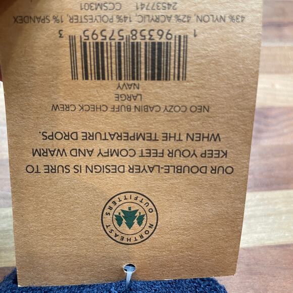 Cozy cabin men’s crew socks set of 2 size large (8-12.5) - Picture 3 of 6